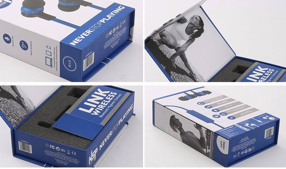 Modern Earphone Packaging Box Printing Box Packaging For Earphone